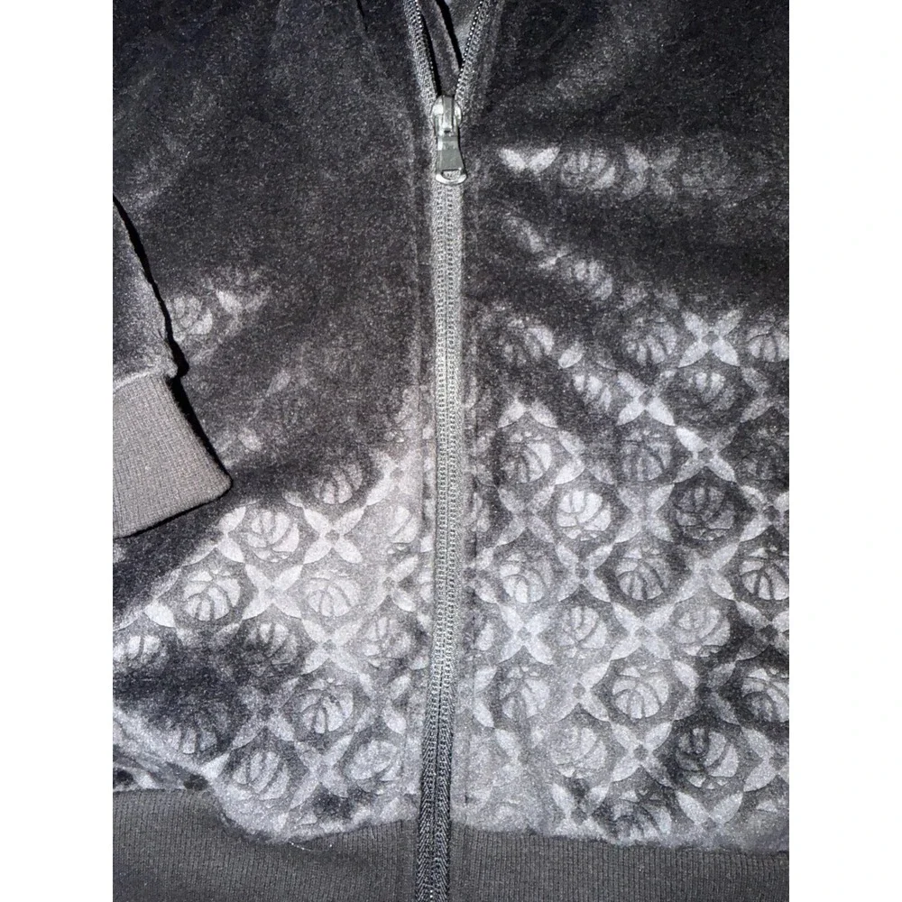 Old Navy Kids Velour Zip Hoodie Black M 8 Oversized